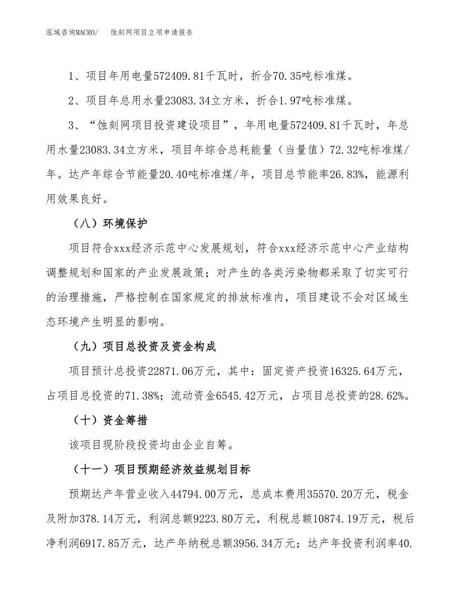 蚀刻网项目立项申请报告（总投资23000万元）.docx_第5页