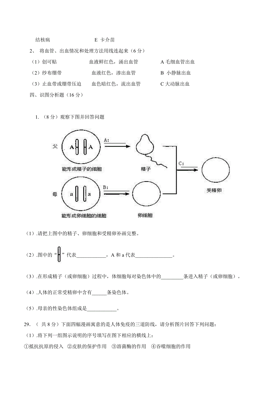 黑龙江省绥滨农场学校17—18学年上学期八年级期中模拟（二）生物试题$826034.doc_第4页