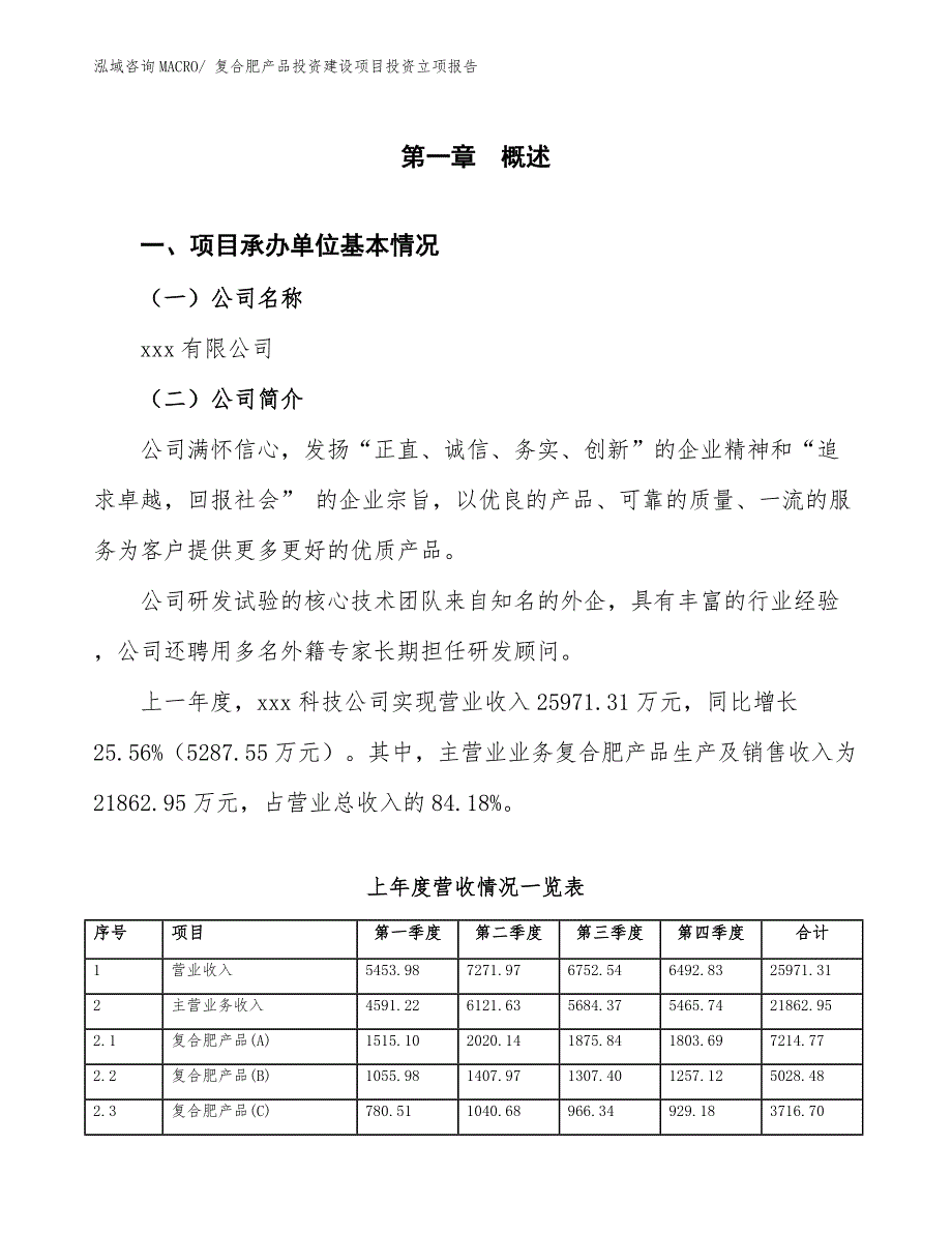 复合肥产品投资建设项目投资立项报告.docx_第2页