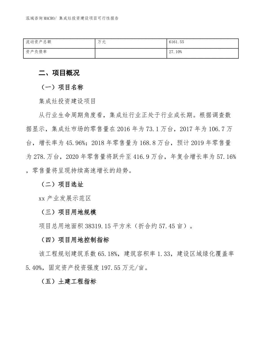 集成灶投资建设项目可行性报告.docx_第5页