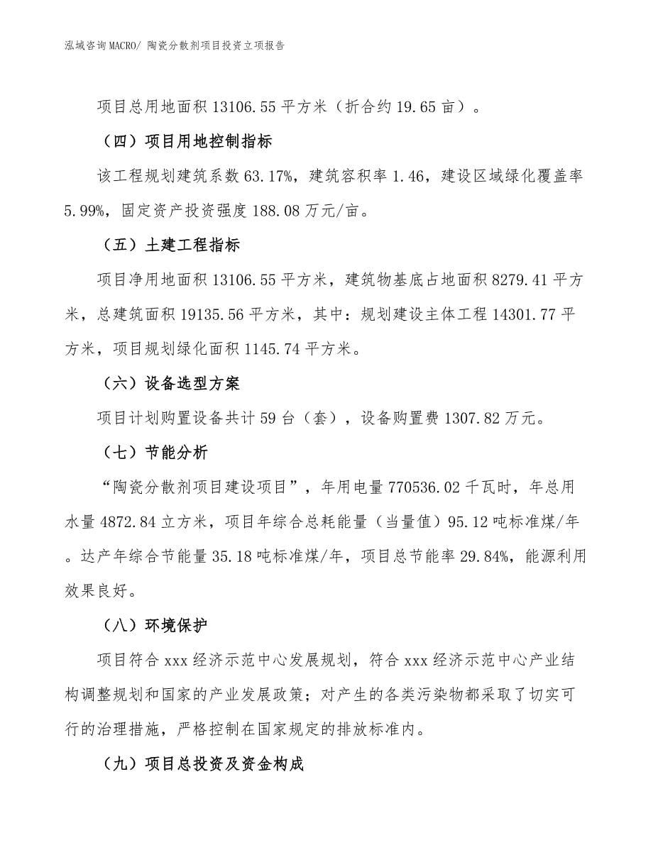 陶瓷分散剂项目投资立项报告.docx_第5页