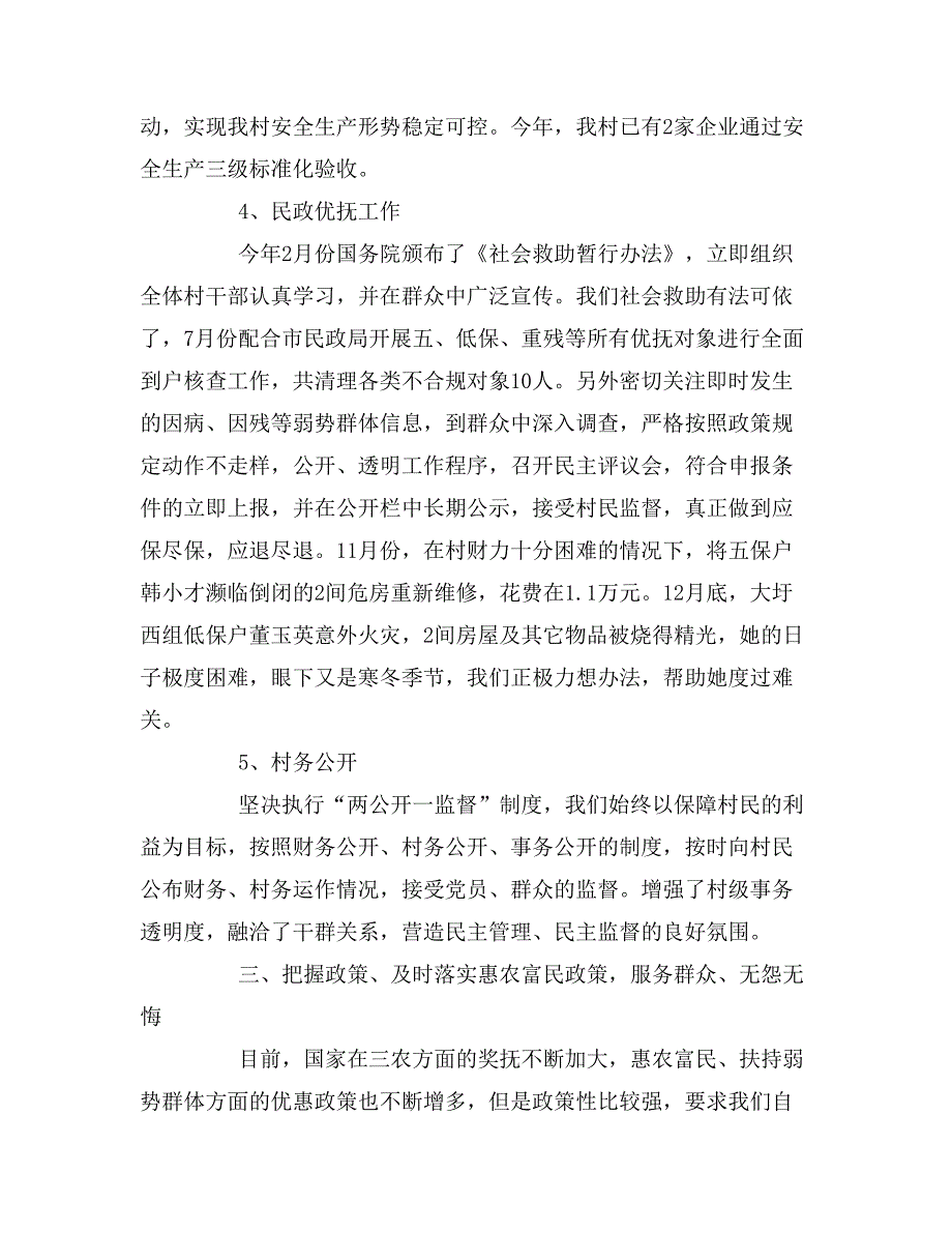 2019年村主任个人述职报告_第3页