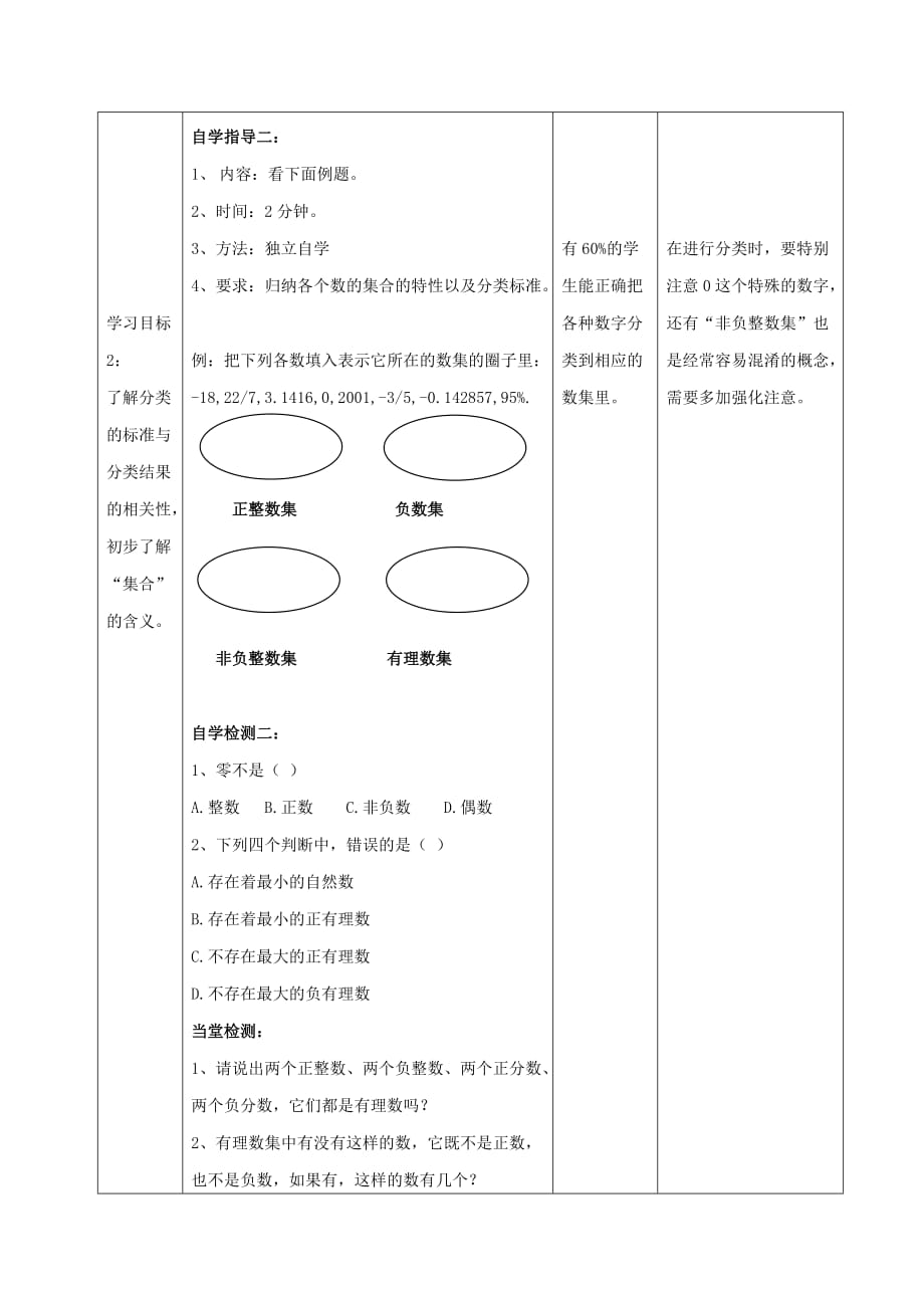 华东师大初中数学七上《2.1.2有理数》word教案_第3页