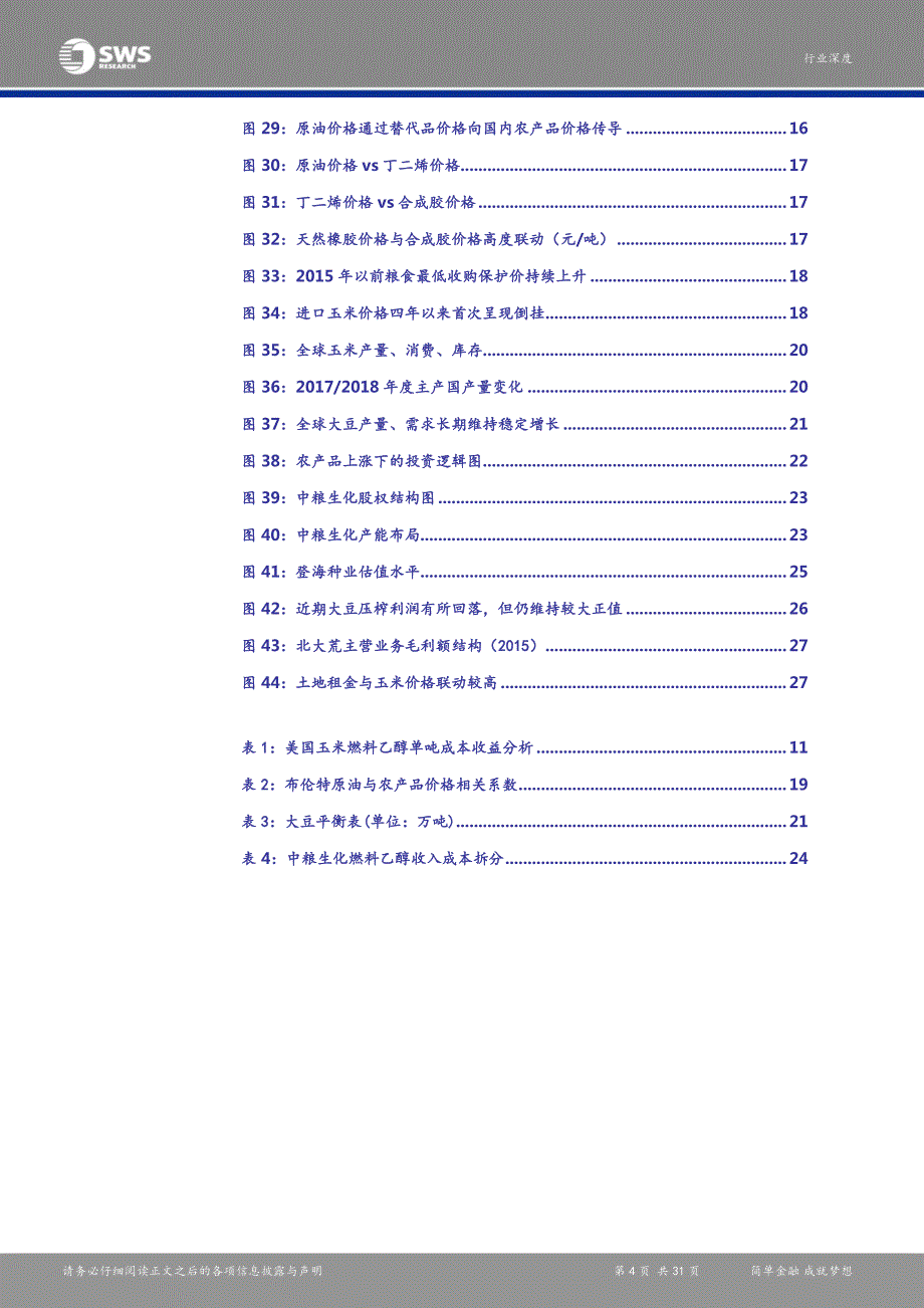 农林牧渔行业原油价格对农产品价格影响探究：原油价格是农产品价格上涨的潜在推手外盘玉米、大豆受益最明显-20170206-申万宏源-31页_第4页