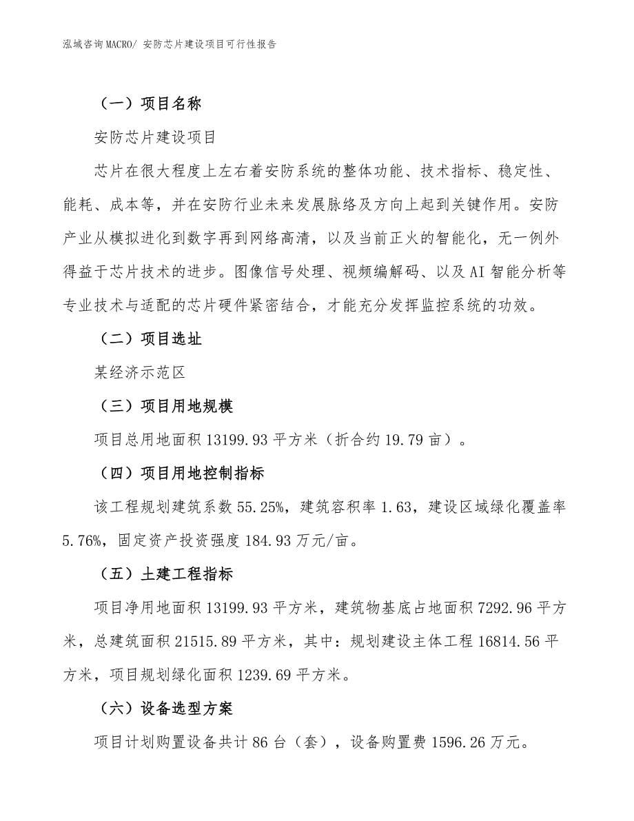 安防芯片建设项目可行性报告.docx_第5页