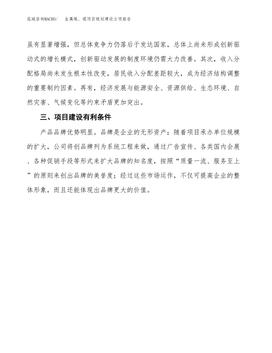 金属绳、缆项目规划建设立项报告_第4页