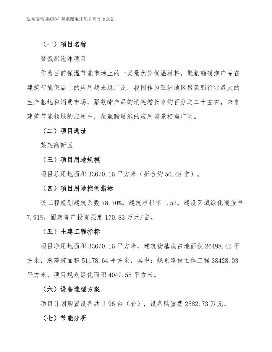 聚氨酯泡沫项目可行性报告.docx_第5页