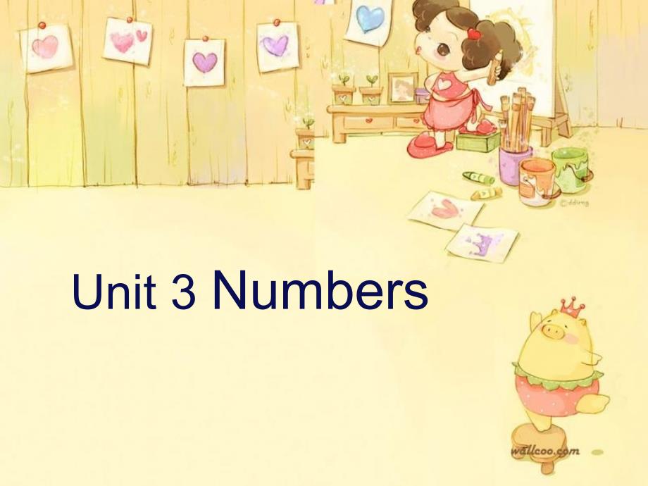 三年级上册英语课件－Unit 3《Numbers》｜闽教版(共9张PPT)_第1页