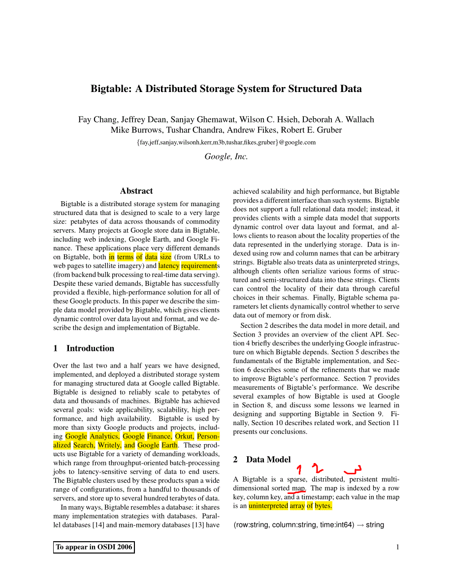 谷歌bigtable原文+中文注解_第1页