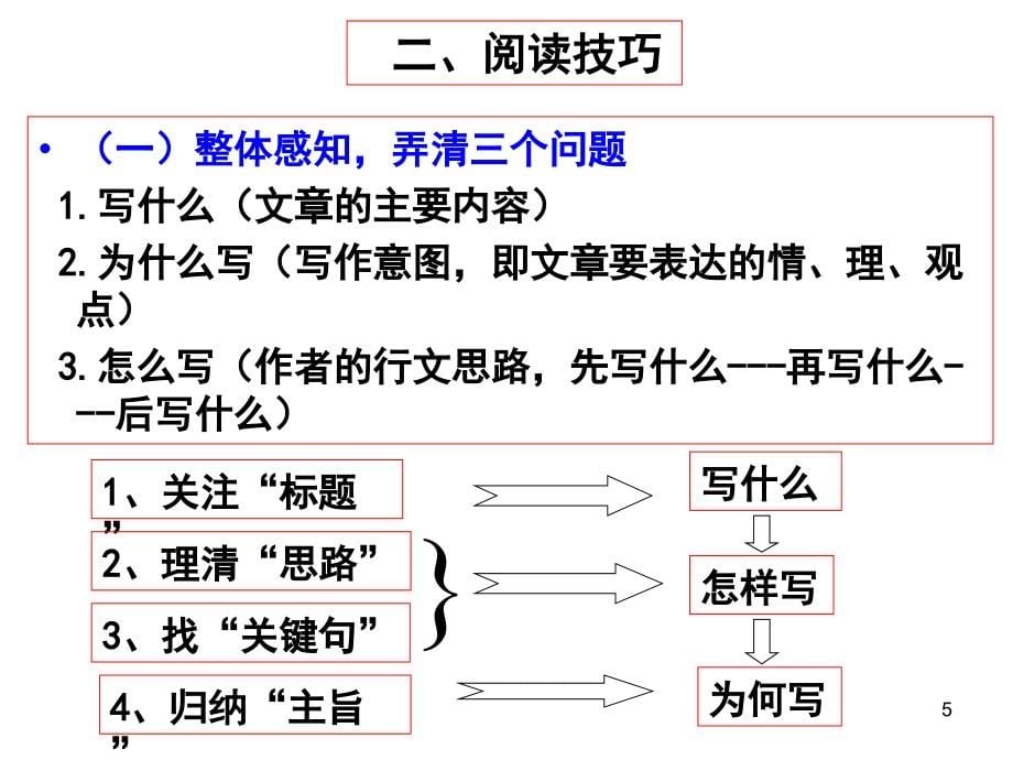 2018年散文阅读题型及答题技巧简洁版、上课用_第5页