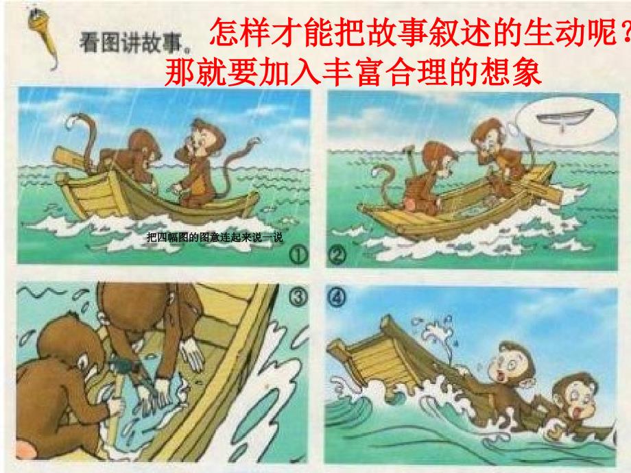 猴子补船看图写话1_第2页
