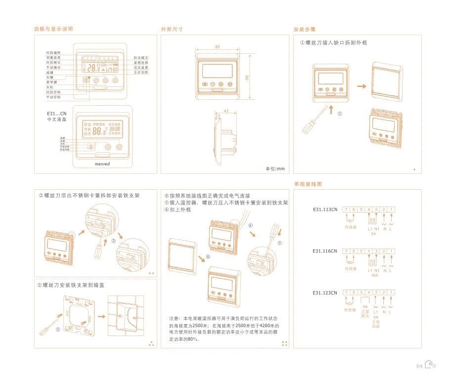 menred温控器系统说明书资料_第5页