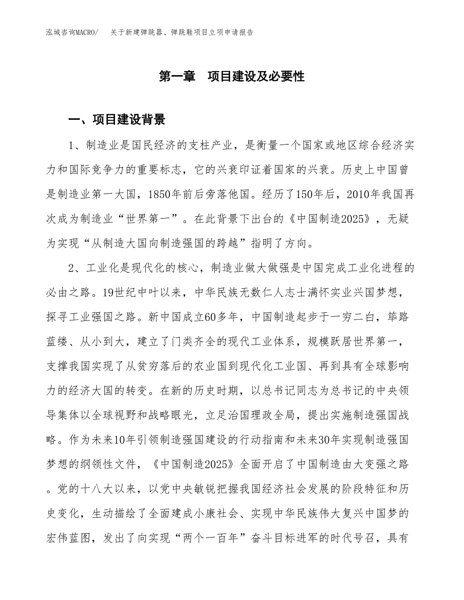 关于新建弹跳器、弹跳鞋项目立项申请报告模板.docx_第2页