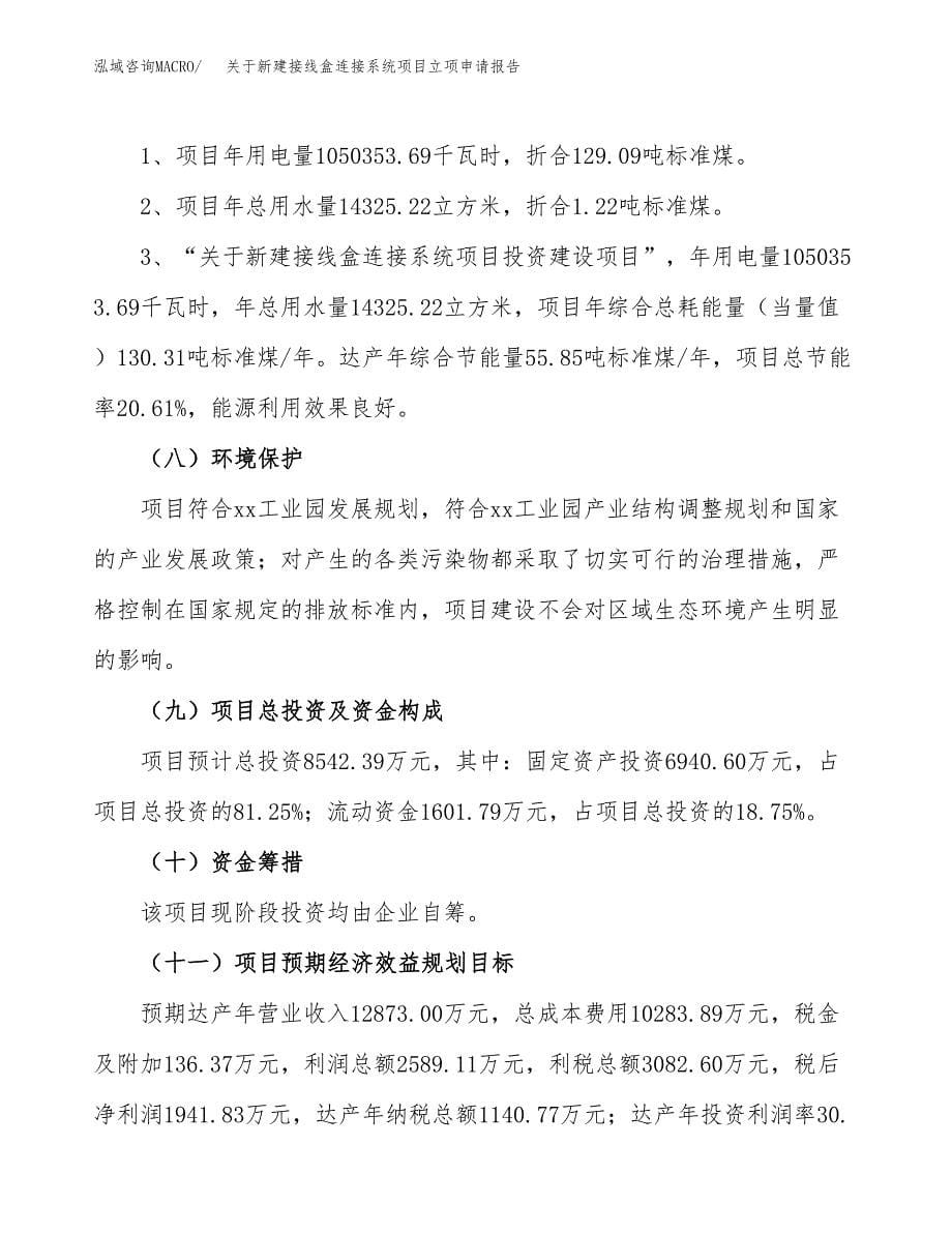 关于新建接线盒连接系统项目立项申请报告模板.docx_第5页