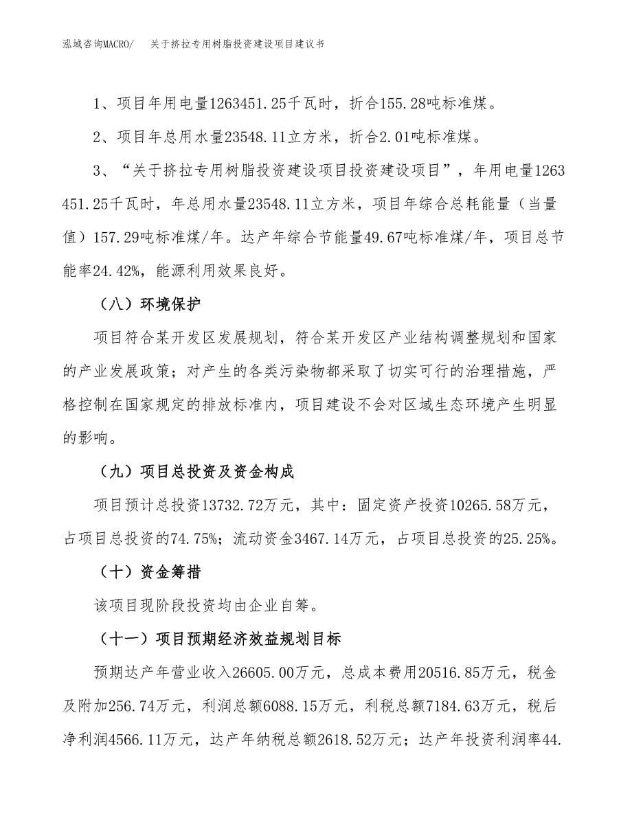 关于挤拉专用树脂投资建设项目建议书范文（总投资14000万元）.docx_第5页