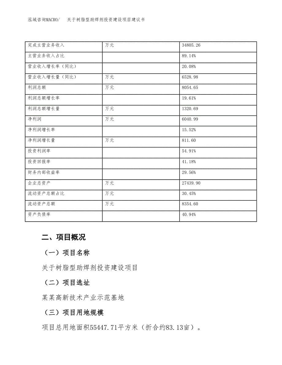 关于树脂型助焊剂投资建设项目建议书范文（总投资18000万元）.docx_第5页