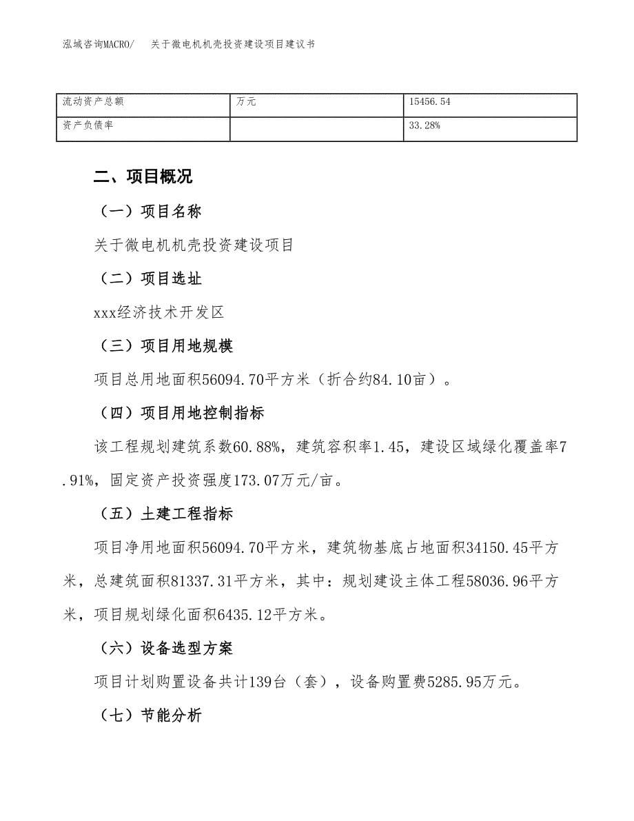 关于微电机机壳投资建设项目建议书范文（总投资18000万元）.docx_第5页