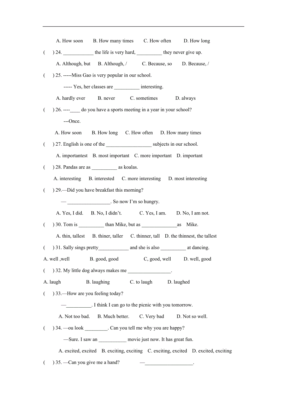 云南省泸西县逸圃初级中学16—17学年上学期八年级期中考试英语试题（附答案）$822.doc_第3页