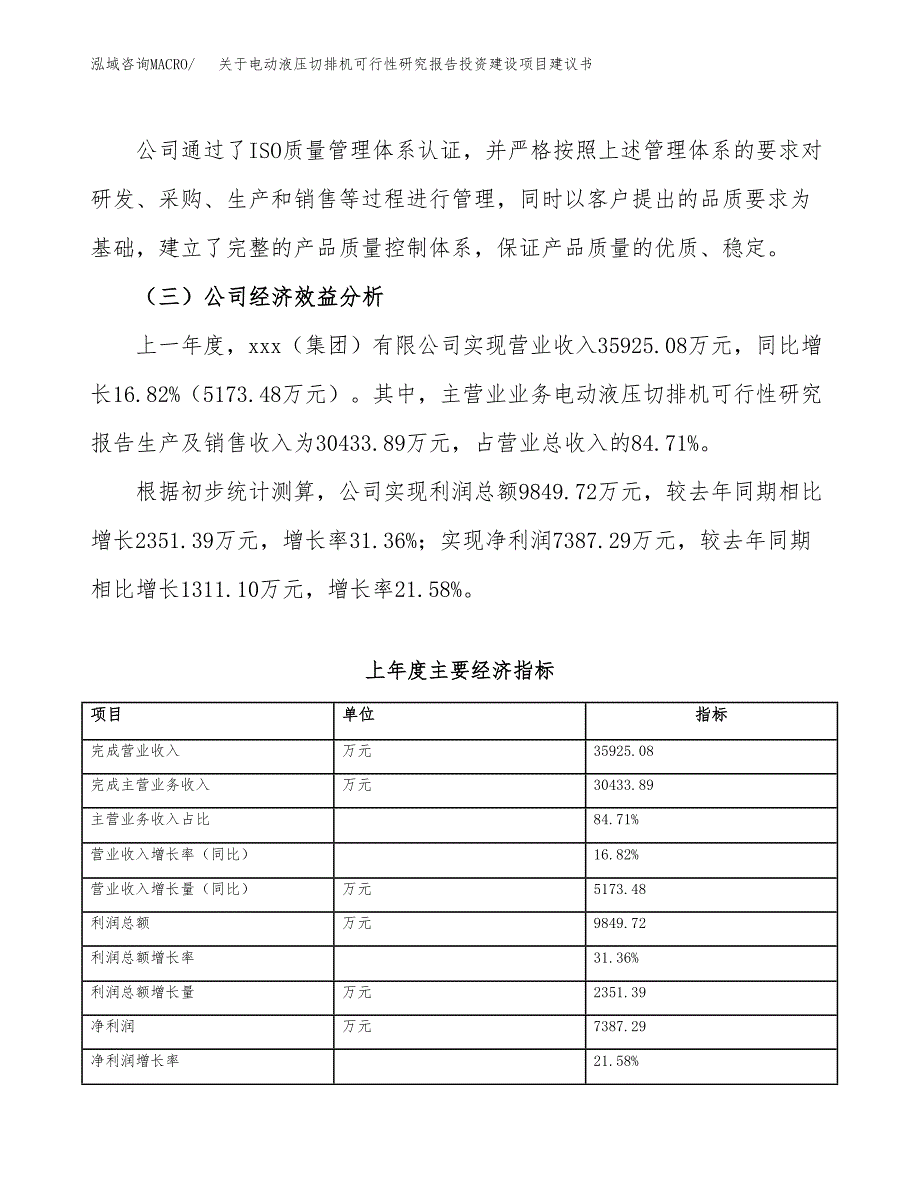 关于电动液压切排机可行性研究报告投资建设项目建议书范文（总投资21000万元）.docx_第3页