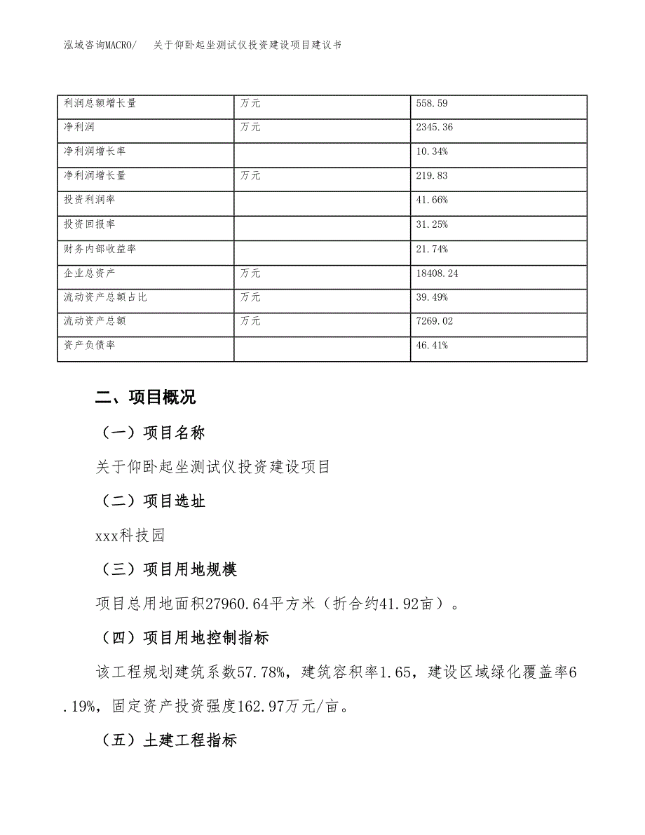 关于仰卧起坐测试仪投资建设项目建议书范文（总投资8000万元）.docx_第4页