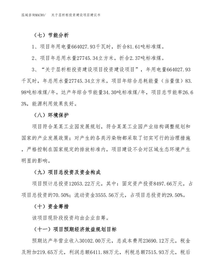 关于层析柜投资建设项目建议书范文（总投资12000万元）.docx_第5页