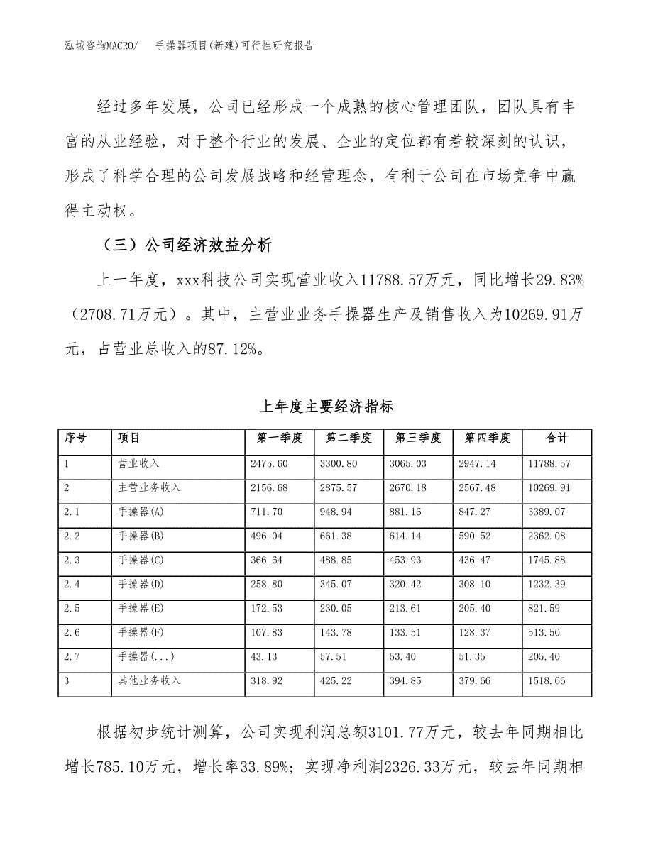 手操器项目(新建)可行性研究报告.docx_第5页