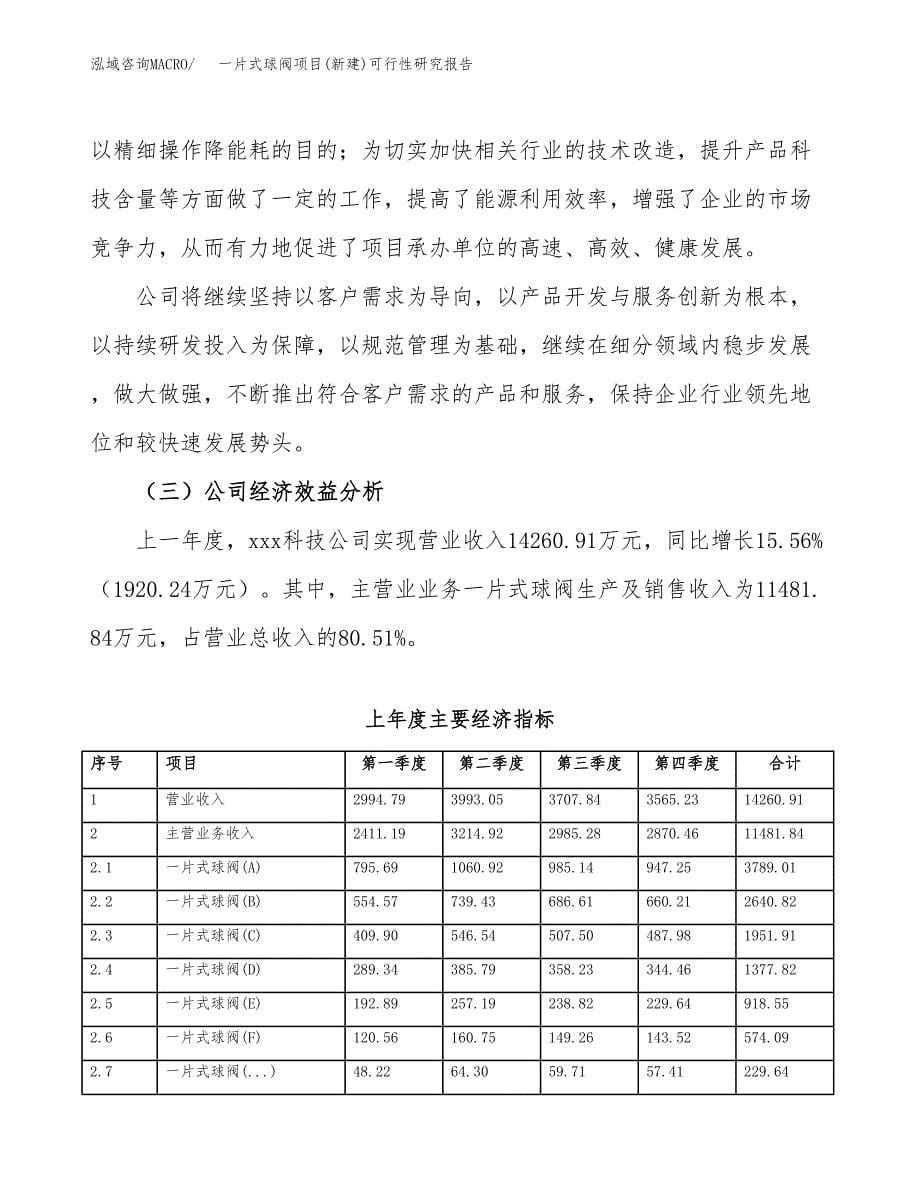 一片式球阀项目(新建)可行性研究报告.docx_第5页