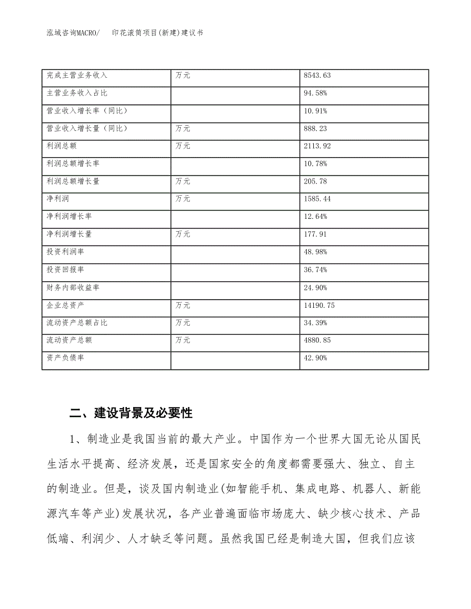 印花滚筒项目(新建)建议书.docx_第3页