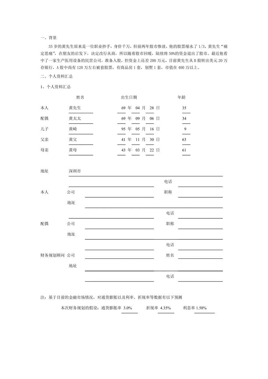 武汉文海世纪理财规划师(二级)综合评审试题_第5页