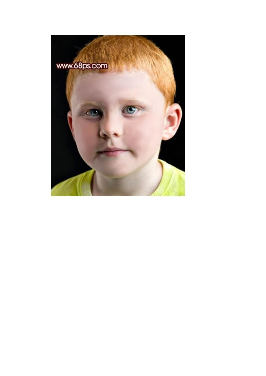 Photoshop完美的消除小男孩满脸的斑点_第5页