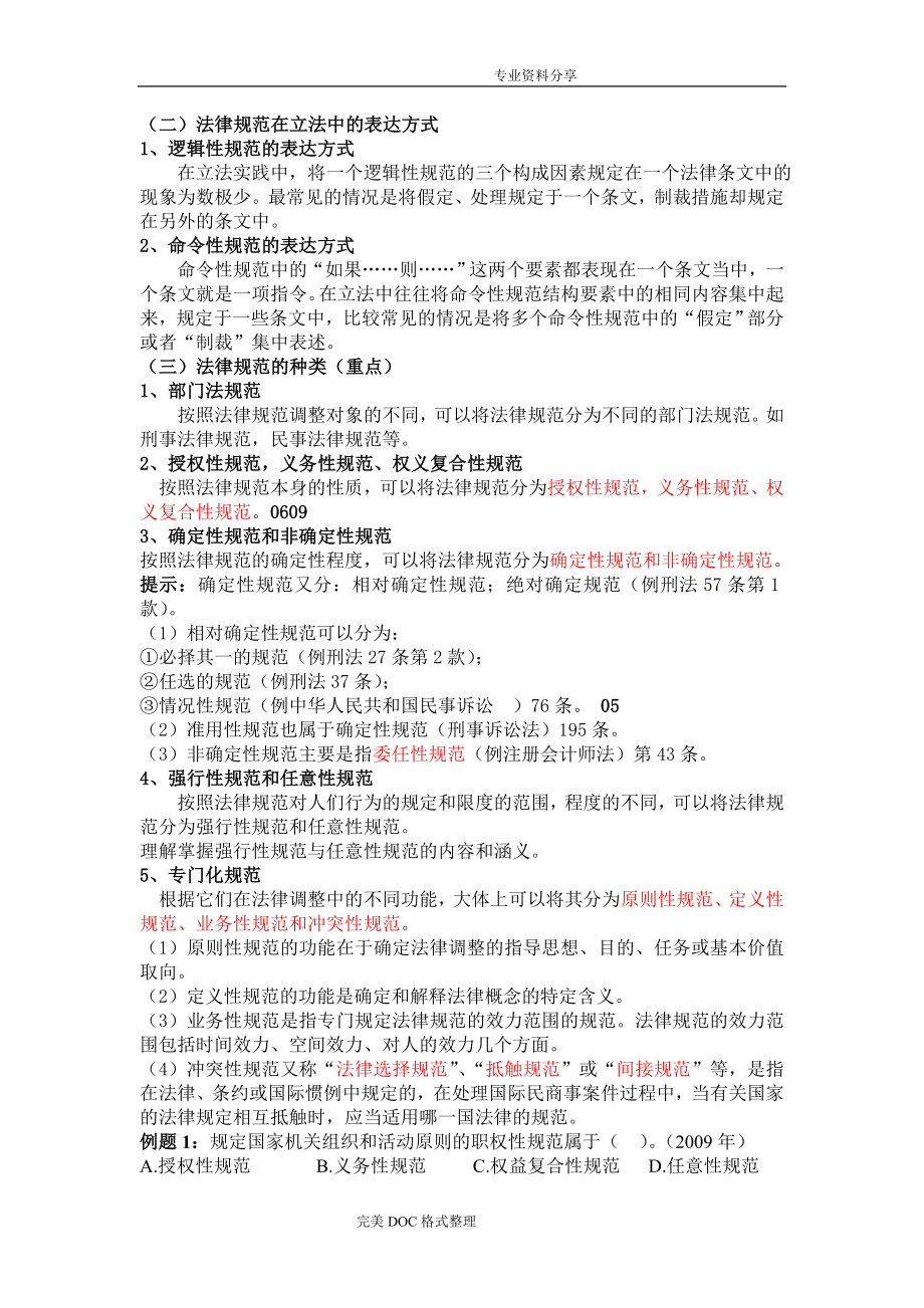 2012年企业法律顾问综合法律知识强化班讲义_第4页