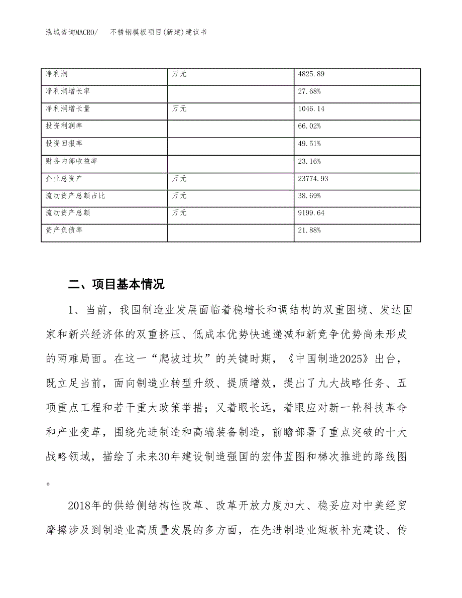 不锈钢模板项目(新建)建议书.docx_第3页