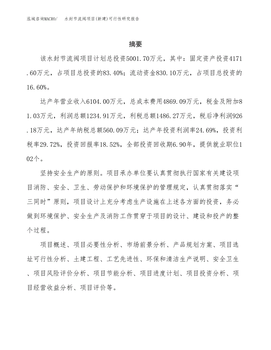 水封节流阀项目(新建)可行性研究报告.docx_第2页