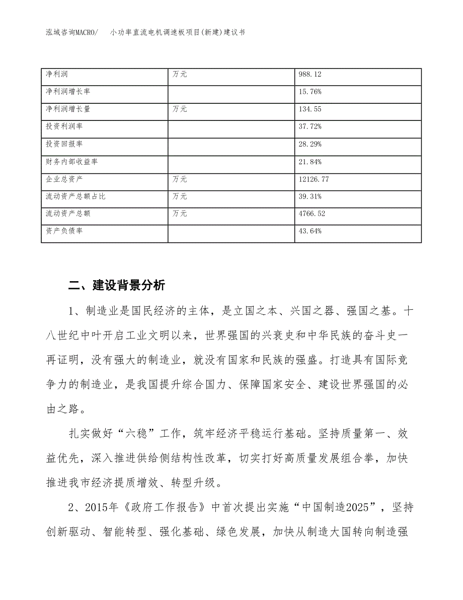 小功率直流电机调速板项目(新建)建议书.docx_第3页