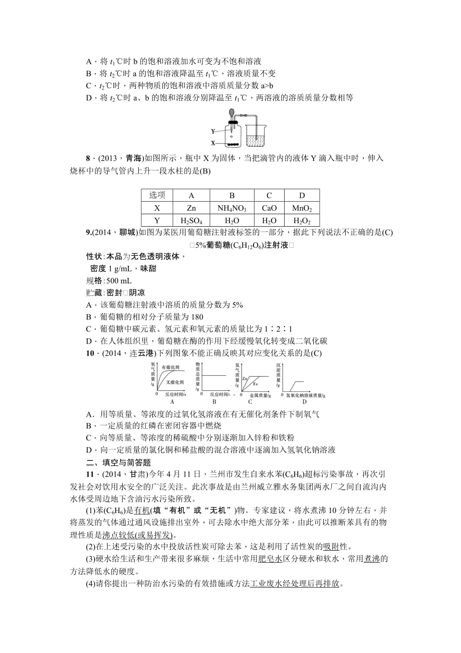 【聚焦中考】甘肃省2016中考化学综合训练二.doc_第2页