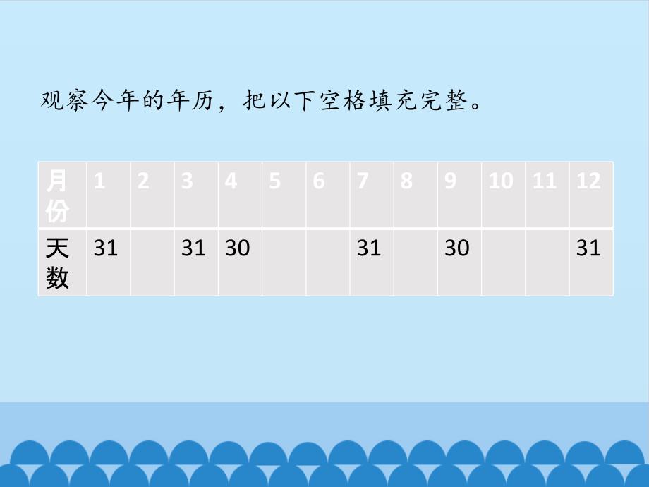 三 年级上册数学课件-3.1年、月、日｜沪教版（2015秋） (共14张PPT)_第4页