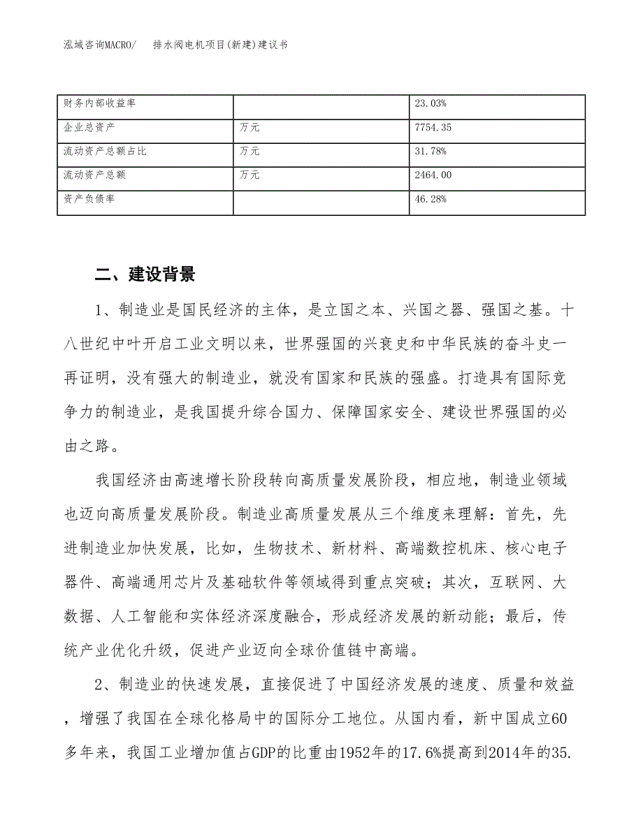 排水阀电机项目(新建)建议书.docx_第3页