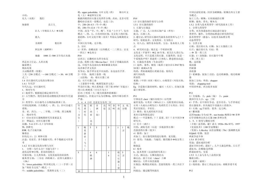 旧石器考古-未整理但适合打印稿_第3页