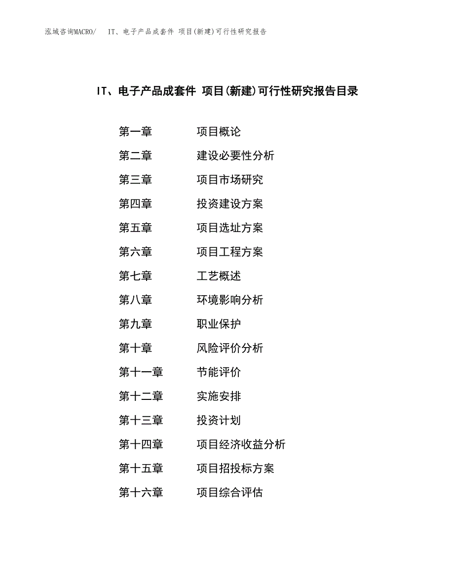 IT、电子产品成套件 项目(新建)可行性研究报告.docx_第3页