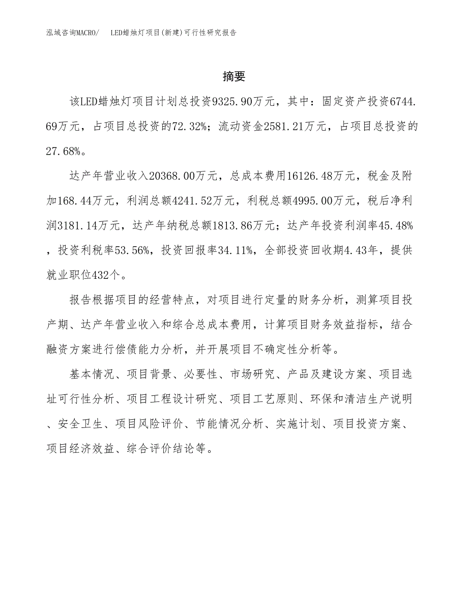 LED蜡烛灯项目(新建)可行性研究报告.docx_第2页