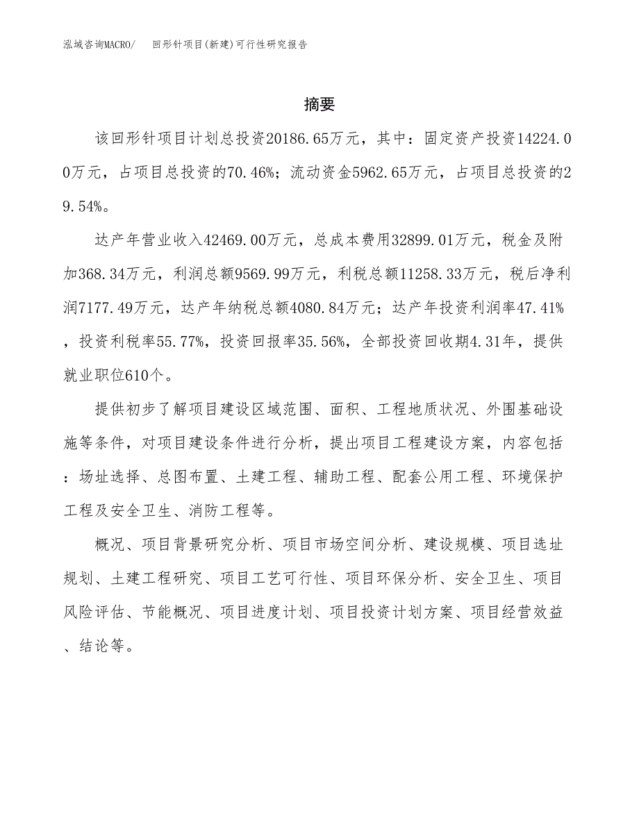 回形针项目(新建)可行性研究报告.docx_第2页