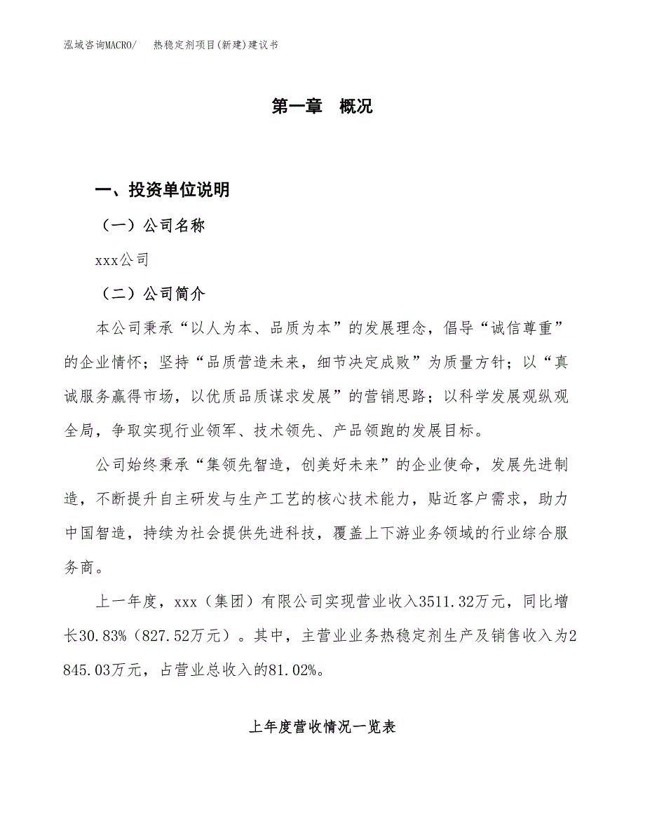 热稳定剂项目(新建)建议书.docx_第1页