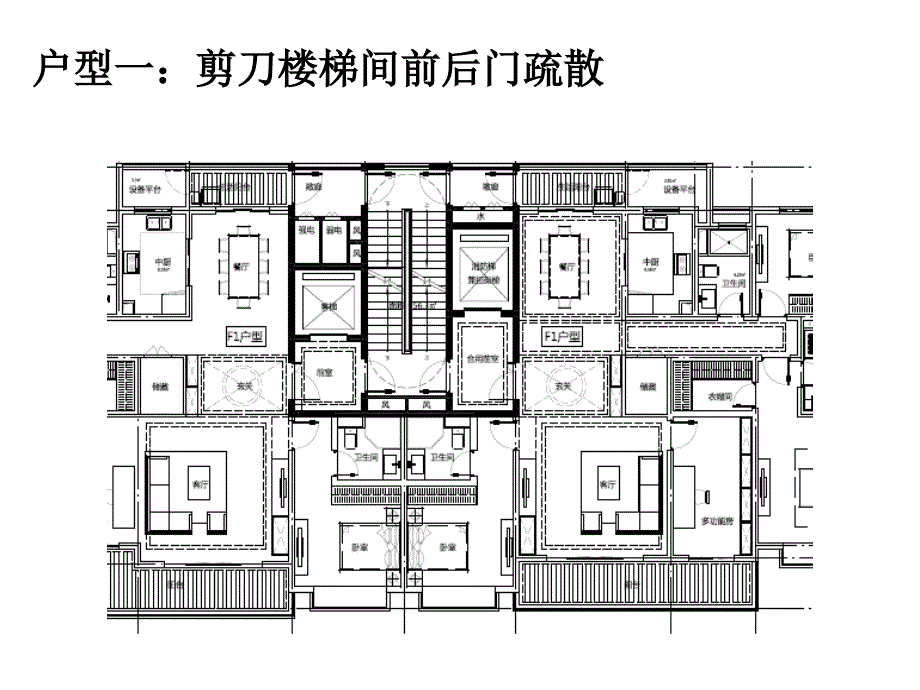 户型研讨上会住宅疏散出口个数讨论资料_第1页