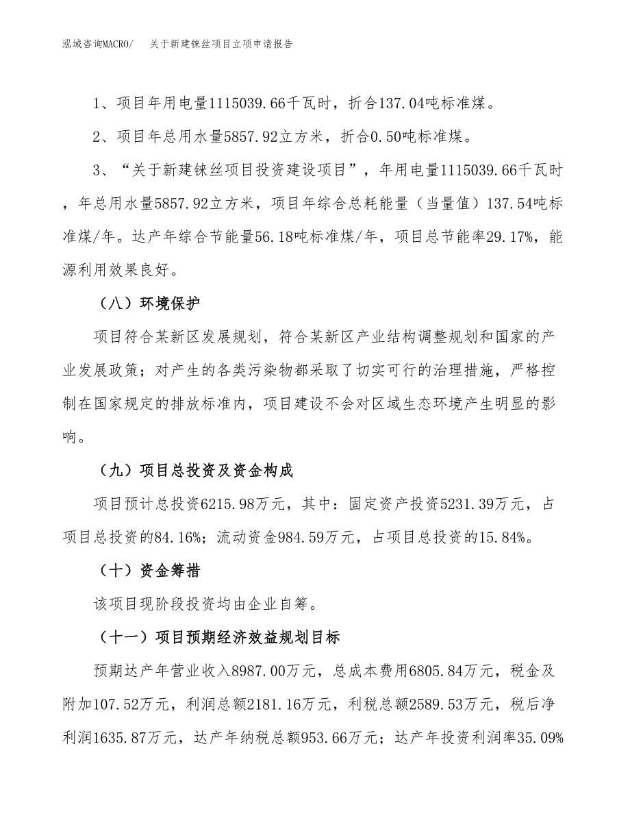 关于新建铼丝项目立项申请报告模板.docx_第5页