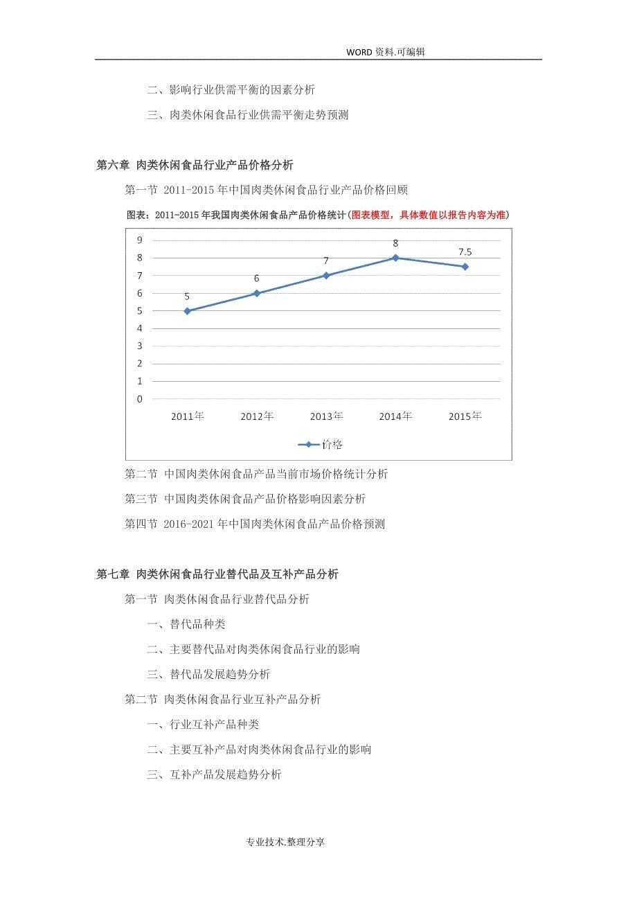 2017年_2021年肉类休闲食品行业深度调查和发展前景设计研究报告_第5页