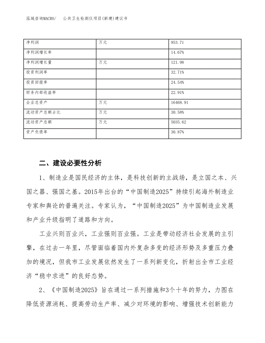 公共卫生检测仪项目(新建)建议书.docx_第3页