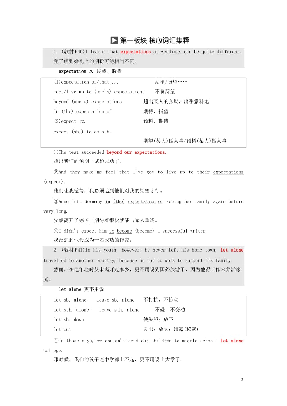 2017-2018学年高中英语 unit 3 understanding each other section ⅲ word power, grammar and usage_第3页