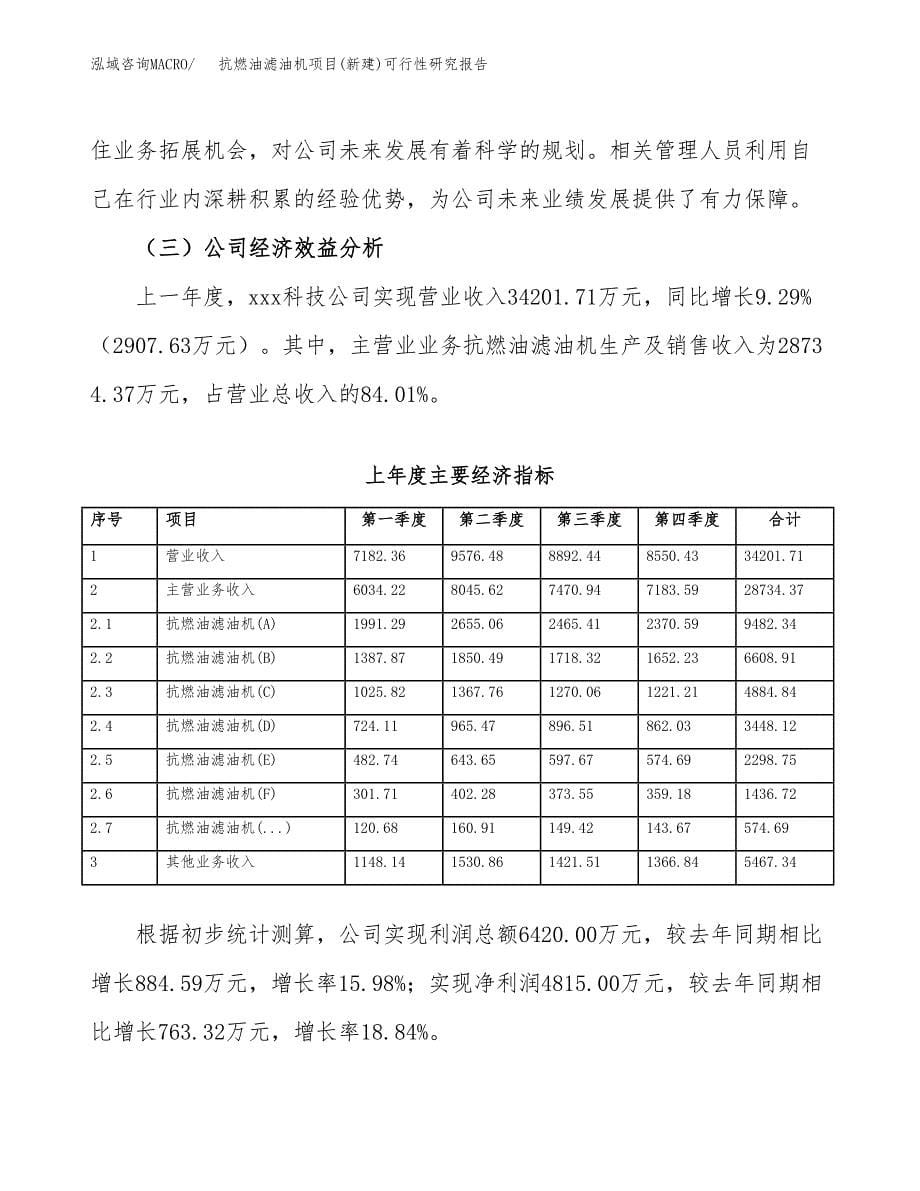 抗燃油滤油机项目(新建)可行性研究报告.docx_第5页