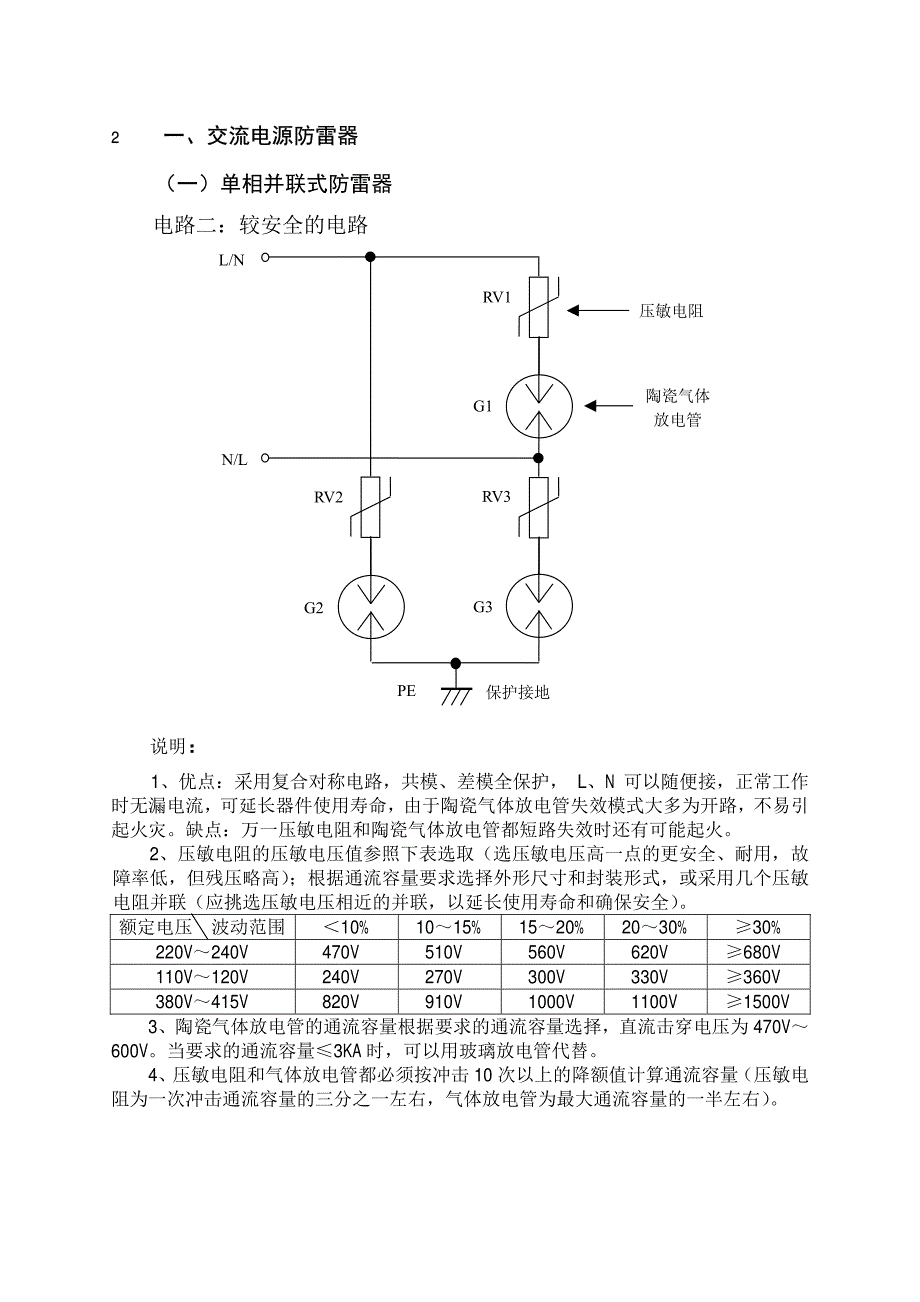 常用的防雷典型电路资料_第4页