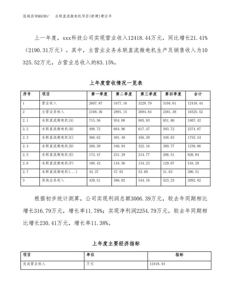 永联直流微电机项目(新建)建议书.docx_第2页